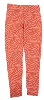 Neonově růžovo-červené vzorované legíny M&S