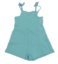Světlemodrý žebrovaný kraťasový overal Primark