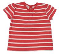 Červeno-bílé pruhované tričko George
