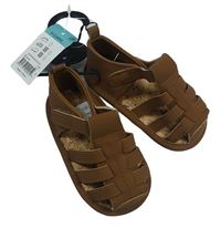 Hnědé páskové capáčky Matalan