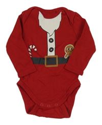 Červené vánoční body s perníčkem C&A