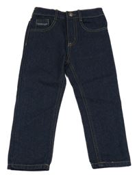 Tmavomodré skinny rifle 