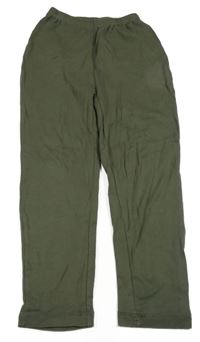 Khaki pyžamové kalhoty 