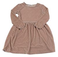 Starorůžové sametové šaty Sinsay