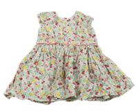 Bílo-barevné lehké šaty s ovocem Next