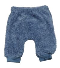 Modré chlupaté tepláky Ergee