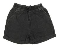 Tmavošedé riflové kraťasy H&M