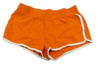 Oranžovo-bílé kraťasy H&M