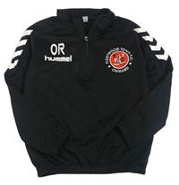Černá sportovní mikina s nápisy Hummel