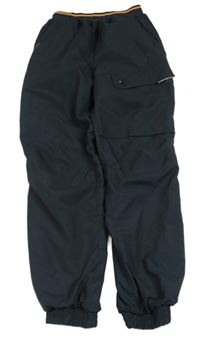 Tmavošedé šusťákové outdoorové funkční kalhoty Quechua