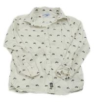 Smetanová košile s motorkami Mayoral