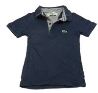 Tmavomodré polo tričko s logem Lacoste