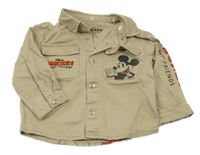 Béžová riflová bunda s Mickeym a kamarády Primark