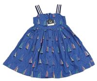 Nové - Tmavomodré šaty s loďkami 