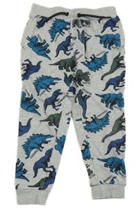 Světlešedo-modré tepláky s diny Pep&Co