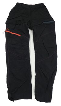 Černé šusťákové outdoorové kalhoty s odepínacími nohavicemi Quechua