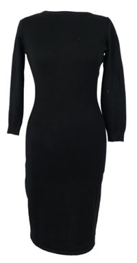 Dámské černé svetrové šaty Mango 