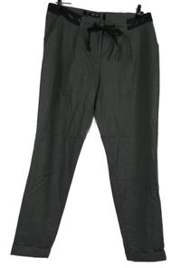 Dámské šedé kalhoty s mašlí More&More 