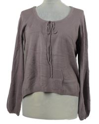 Dámský lila svetr s rozšířenými rukávy Portafina 