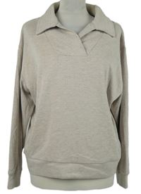 Dámský béžový oversized svetr s limečkem F&F