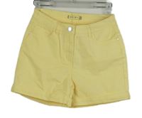 Dámské žluté plátěné kraťasy Amisu 