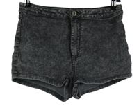 Dámské tmavošedé plísňové riflové kraťasy H&M