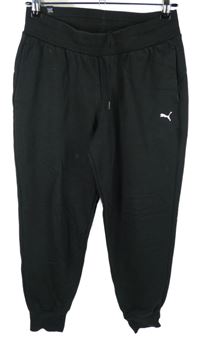 Pánské černé cuff tepláky Puma 