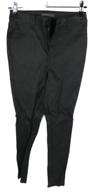 Dámské černé koženkové tregíny Denim 