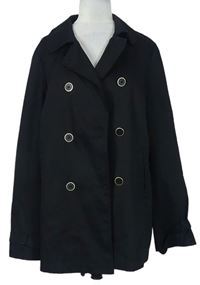 Dámský černý plátěný jarní kabát George 