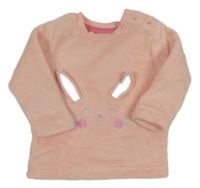 Světlerůžová chlupatá mikina s králíčkem Primark