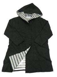 Antracitový pletený cardigan s kapucí Zara