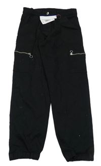 Nové - Černé cuff rifle s kapsami Candy couture