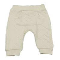 Smetanové prošívané tepláky George