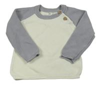 Smetanovo-fialový svetr Pocopiano