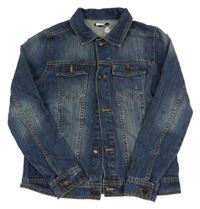 Tmavomodrá riflová bunda Kiabi