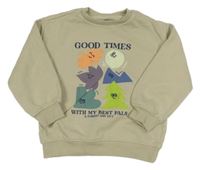 Béžová mikina s potiskem M&S