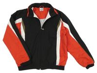 Černo-bío-červená šusťáková jarní bunda