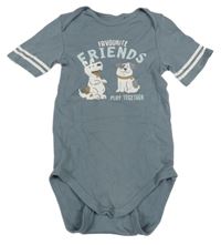 Šedomodré body s pejsky C&A