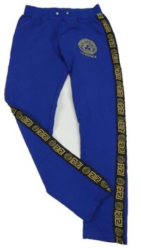 Modro-černo-zlaté tepláky Versace