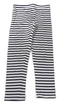Černo-bílé pruhované legíny H&M