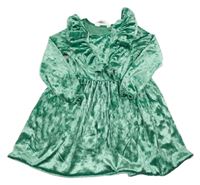 Zelené sametové šaty H&M