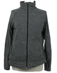 Dámská šedá fleecová propínací mikina s rolákem