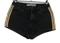 Dámské tmavošedé riflové kraťasy s proužky Denim Co.