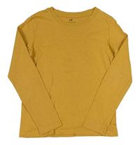 Hořčicové triko H&M