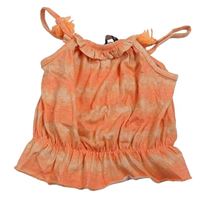Neonově oranžový crop top zn. George