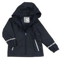 Tmavomodrá nepromokavá jarní bunda s kapucí Lupilu