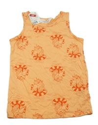 Nové - Oranžový top s jednorožci H&M