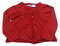 Červený propínací svetr Zara