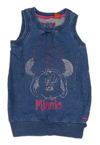 Modrá tepláková vesta s Minnií Disney