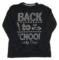 Černé triko s nápisem 